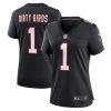 NFL Women's Atlanta Falcons Dirty Birds Nike Black Throwback Game Jersey
