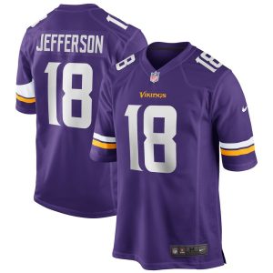 NFL Men's Minnesota Vikings Justin Jefferson Nike Purple Player Game Jersey