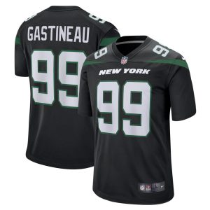 NFL Men's New York Jets Mark Gastineau Nike Stealth Black Game Jersey