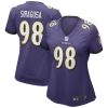 NFL Women's Baltimore Ravens Tony Siragusa Nike Purple Game Retired Player Jersey