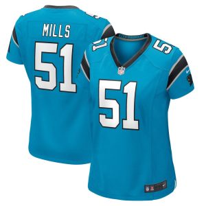 NFL Women's Carolina Panthers Sam Mills Nike Blue Retired Player Jersey