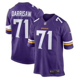 NFL Men's Minnesota Vikings Christian Darrisaw Nike Purple Game Jersey