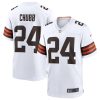 NFL Men's Cleveland Browns Nick Chubb Nike White Game Jersey