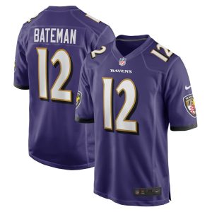 NFL Men's Baltimore Ravens Rashod Bateman Nike Purple Player Game Jersey