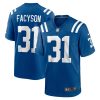 NFL Men's Indianapolis Colts Brandon Facyson Nike Royal Player Game Jersey