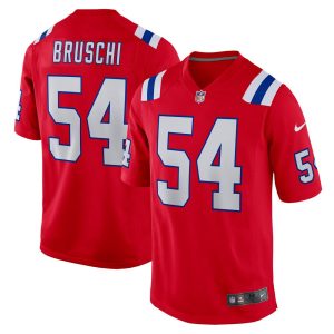 NFL Men's New England Patriots Tedy Bruschi Nike Red Retired Player Alternate Game Jersey