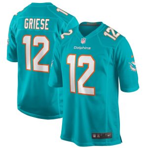 NFL Men's Miami Dolphins Bob Griese Nike Aqua Game Retired Player Jersey