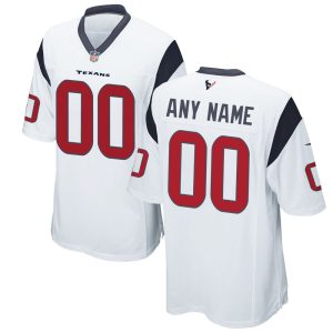 NFL Men's Houston Texans Nike White Custom Game Jersey