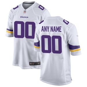 NFL Men's Minnesota Vikings Nike White Custom Game Jersey