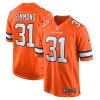 NFL Men's Denver Broncos Justin Simmons Nike Orange Alternate Game Jersey