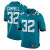 NFL Men's Jacksonville Jaguars Tyson Campbell Nike Teal Game Jersey