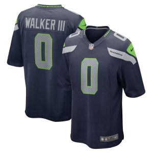 NFL Men's Seattle Seahawks Kenneth Walker III Nike College Navy 2022 NFL Draft Pick Player Game Jersey