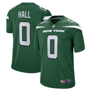 NFL Men's New York Jets Breece Hall Nike Gotham Green 2022 NFL Draft Pick Player Game Jersey