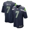 NFL Men's Seattle Seahawks Geno Smith Nike College Navy Game Jersey