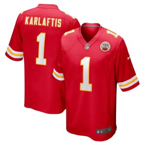 NFL Men's Kansas City Chiefs George Karlaftis Nike Red 2022 NFL Draft First Round Pick Player Game Jersey