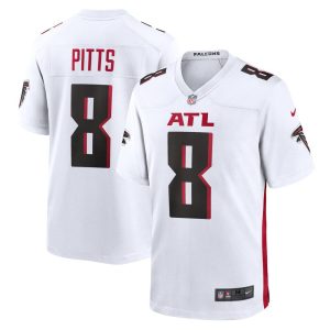 NFL Men's Atlanta Falcons Kyle Pitts Nike White Game Jersey