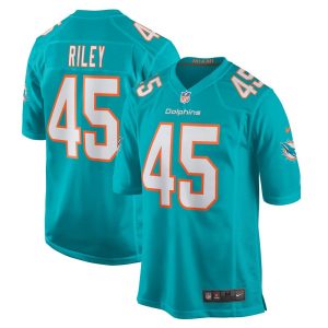 NFL Men's Miami Dolphins Duke Riley Nike Aqua Game Jersey
