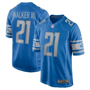 NFL Men's Detroit Lions Tracy Walker III Nike Blue Game Jersey