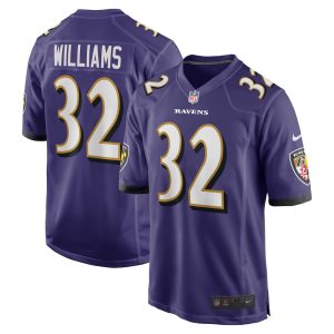 NFL Men's Baltimore Ravens Marcus Williams Nike Purple Player Game Jersey