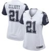 NFL Women's Dallas Cowboys Ezekiel Elliott Nike White Alternate Game Jersey