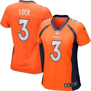 NFL Women's Denver Broncos Drew Lock Nike Orange Game Player Jersey