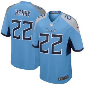 NFL Men's Tennessee Titans Derrick Henry Nike Light Blue Player Game Jersey