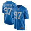 NFL Men's Detroit Lions Aidan Hutchinson Nike Blue 2022 NFL Draft First Round Pick Alternate Game Jersey