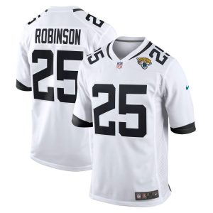 NFL Men's Jacksonville Jaguars James Robinson Nike White Game Jersey