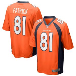 NFL Men's Denver Broncos Tim Patrick Nike Orange Game Jersey