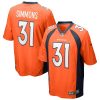 NFL Men's Denver Broncos Justin Simmons Nike Orange Game Jersey
