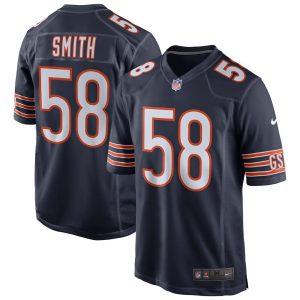 NFL Men's Chicago Bears Roquan Smith Nike Navy Game Jersey