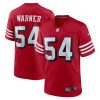 NFL Men's San Francisco 49ers Fred Warner Nike Scarlet Alternate Player Game Jersey