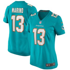 NFL Women's Miami Dolphins Dan Marino Nike Aqua Game Retired Player Jersey