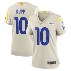 NFL Women's Los Angeles Rams Cooper Kupp Nike Bone Player Game Jersey
