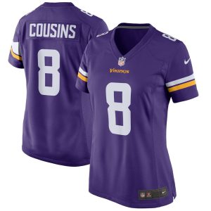 NFL Women's Minnesota Vikings Kirk Cousins Nike Purple Game Player Jersey