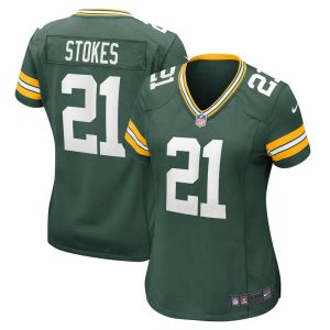 NFL Women's Green Bay Packers Eric Stokes Nike Green Game Jersey
