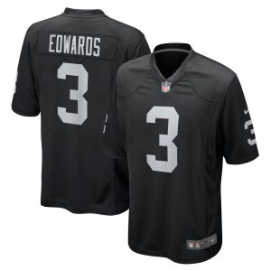 NFL Men's Las Vegas Raiders Bryan Edwards Nike Black Game Player Jersey