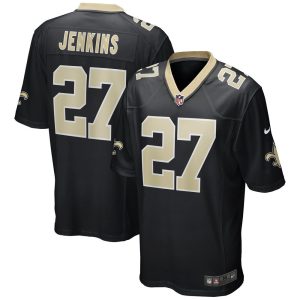 NFL Men's New Orleans Saints Malcolm Jenkins Nike Black Game Player Jersey