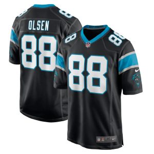 NFL Men's Carolina Panthers Greg Olsen Nike Black Player Jersey