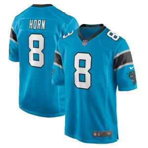 NFL Men's Carolina Panthers Jaycee Horn Nike Blue Game Player Jersey