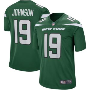 NFL Men's New York Jets Keyshawn Johnson Nike Gotham Green Game Retired Player Jersey