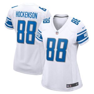 NFL Women's Detroit Lions T.J. Hockenson Nike White Game Jersey