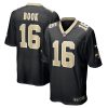 NFL Men's New Orleans Saints Ian Book Nike Black Game Jersey