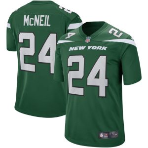 NFL Men's New York Jets Freeman McNeil Nike Gotham Green Game Retired Player Jersey