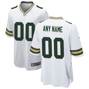 NFL Men's Green Bay Packers Nike White Custom Game Jersey