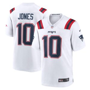NFL Men's New England Patriots Mac Jones Nike White Player Game Jersey