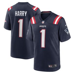 NFL Men's New England Patriots N'Keal Harry Nike Navy Game Player Jersey