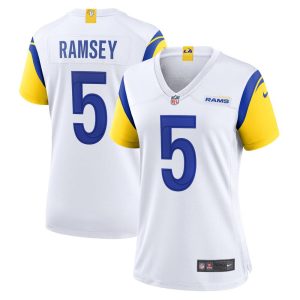 NFL Women's Los Angeles Rams Jalen Ramsey Nike White Game Jersey