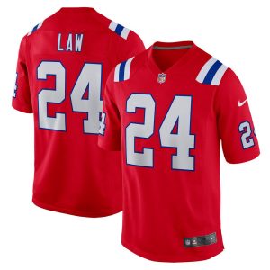 NFL Men's New England Patriots Ty Law Nike Red Retired Player Alternate Game Jersey