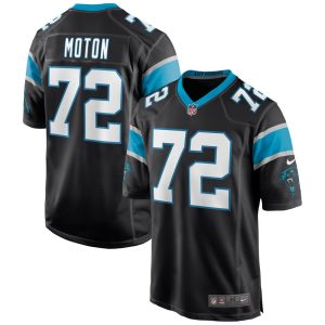 NFL Men's Carolina Panthers Taylor Moton Nike Black Game Jersey